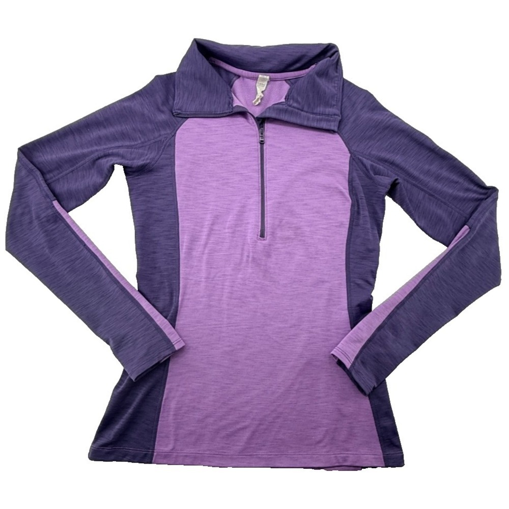 Under Armour Womens 1/4 Zip Pullover Small Purple Athletic Running Top